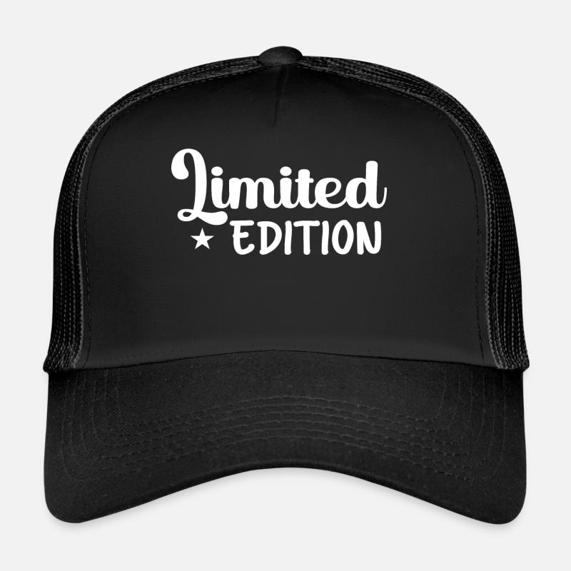 Limited Edition Begrenzte Limitierte Auflage - Trucker Cap - Schwarz/Schwarz