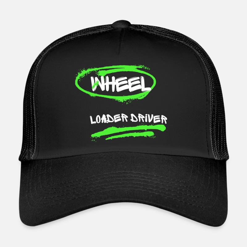 Wheel Loader Driver Graffiti Trucker Cap