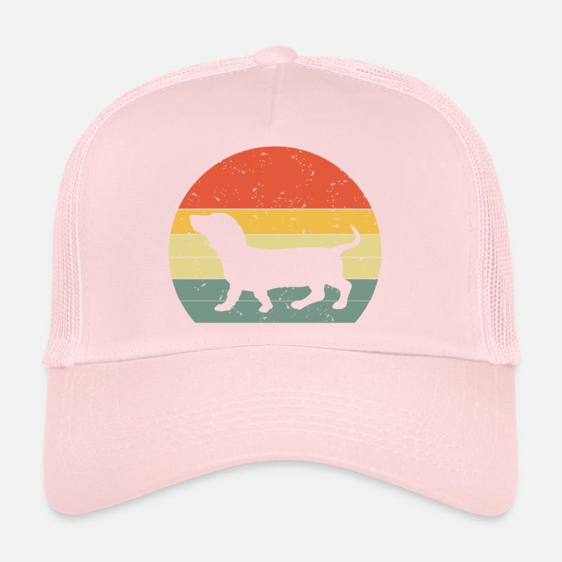 Dackel Dachshund Teckel Vintage Retro Trucker Cap