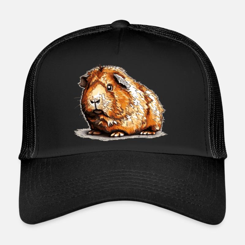 Meerschweinchen sind einfach tolle Haustiere - Trucker Cap - Schwarz/Schwarz