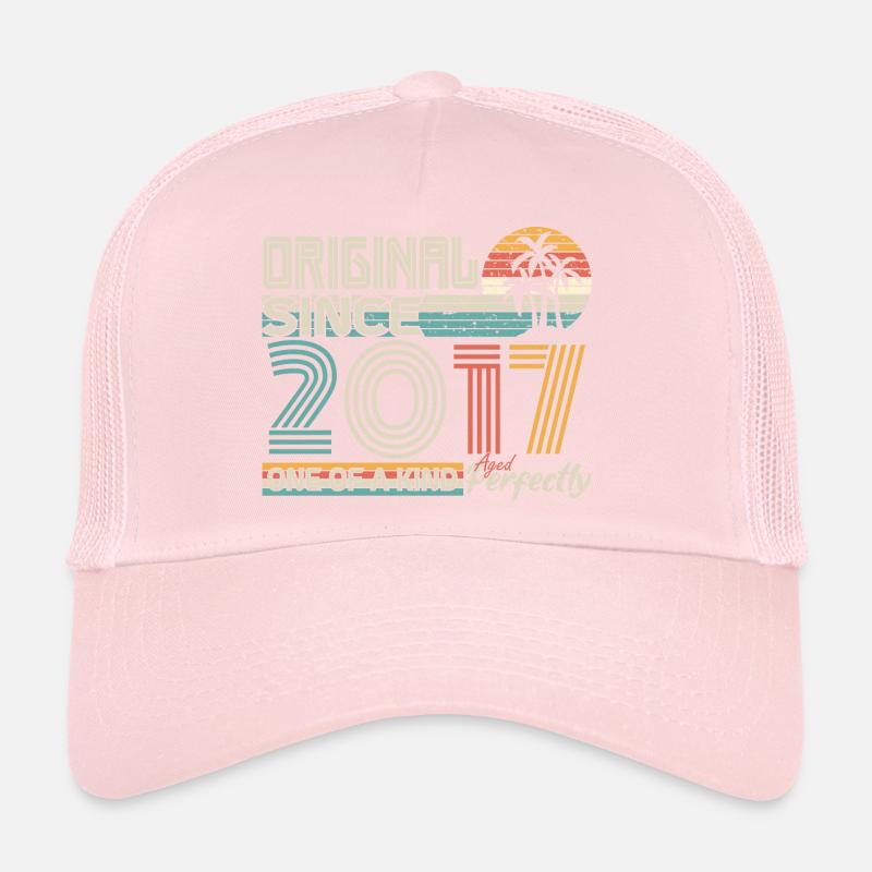 2017 anniversaire 2017 né en 2017 anniversaire Casquette trucker 