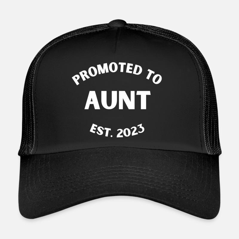 Beförderung zur Tante - Trucker Cap - Schwarz/Schwarz