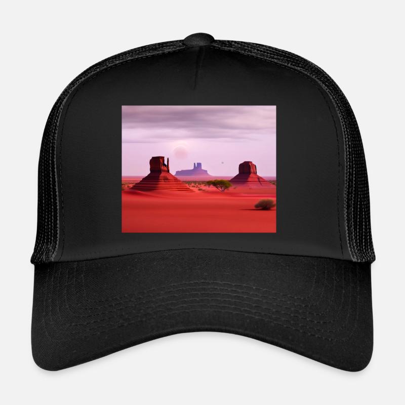 Monument Valley - Casquette trucker  - noir/noir