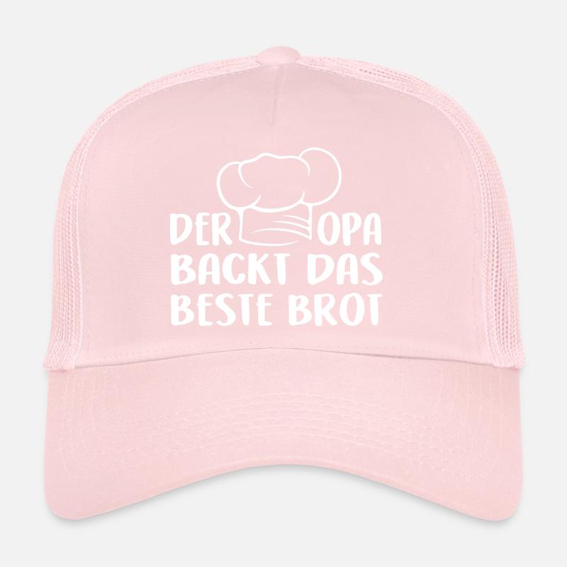 Opa backt das beste Brot. Bäckermütze und Spruch Trucker Cap