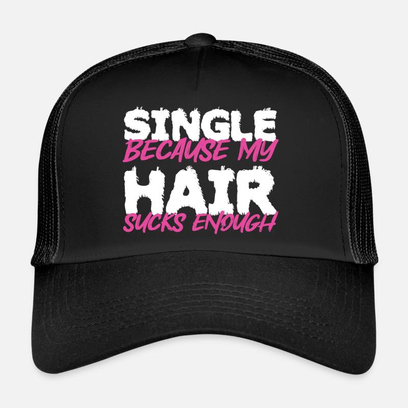 Single Frau Statement Haare Geschenk Trucker Cap