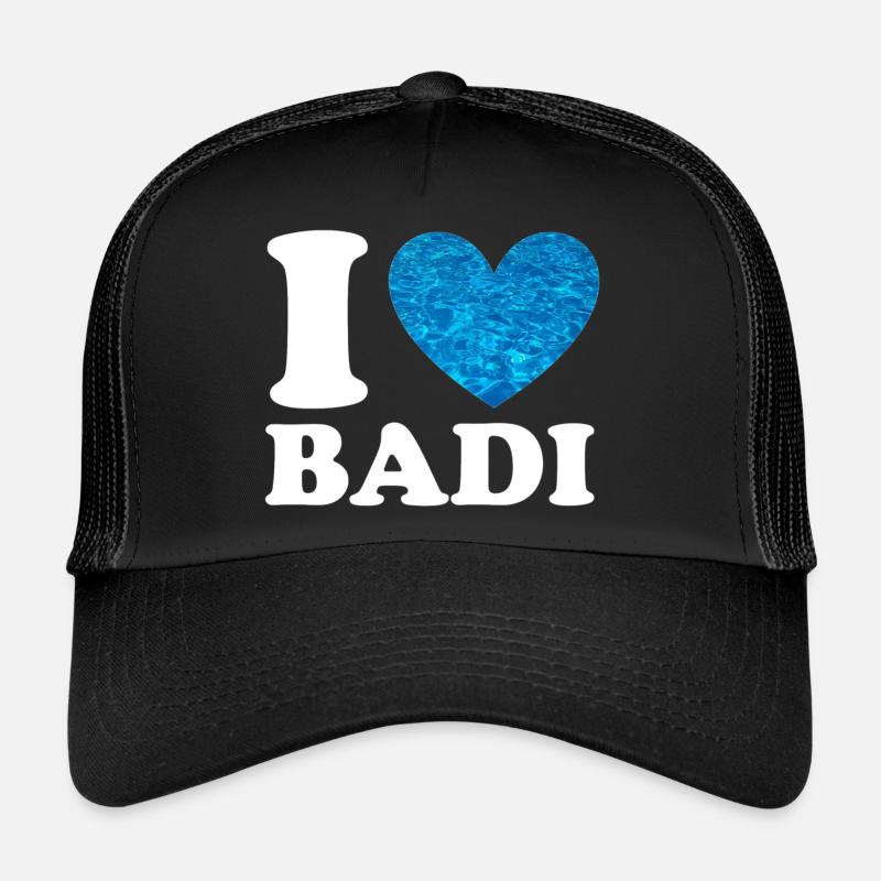 I Love Badi Trucker Cap