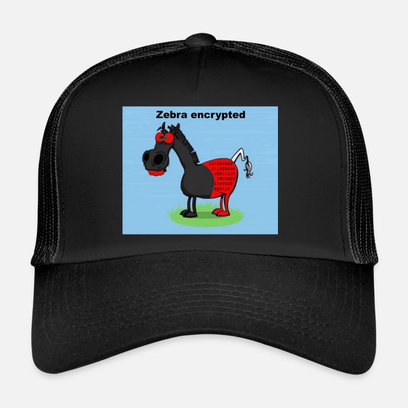 Zebra encrypted Trucker Cap