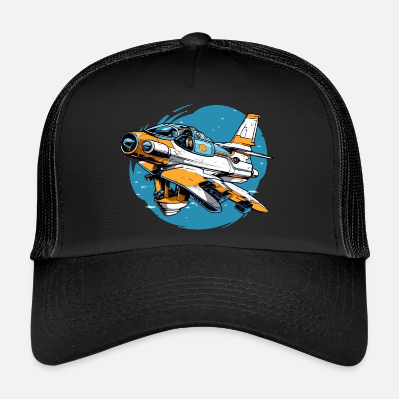 Furious volcano plane Trucker Cap