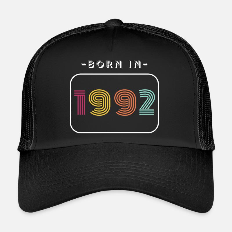 Date de naissance vintage 1992 Casquette trucker 