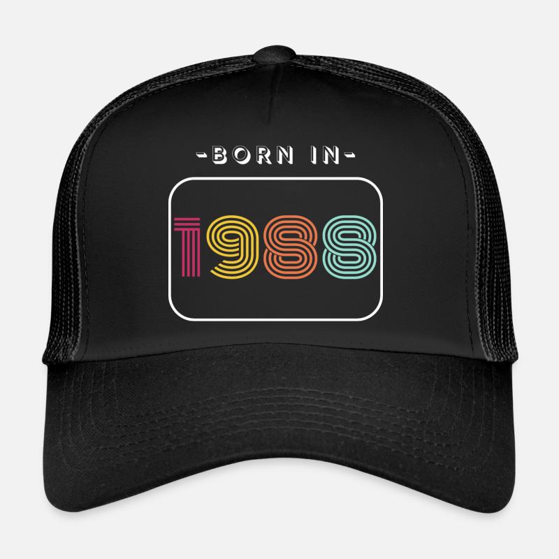 Date de naissance vintage 1988 Casquette trucker 