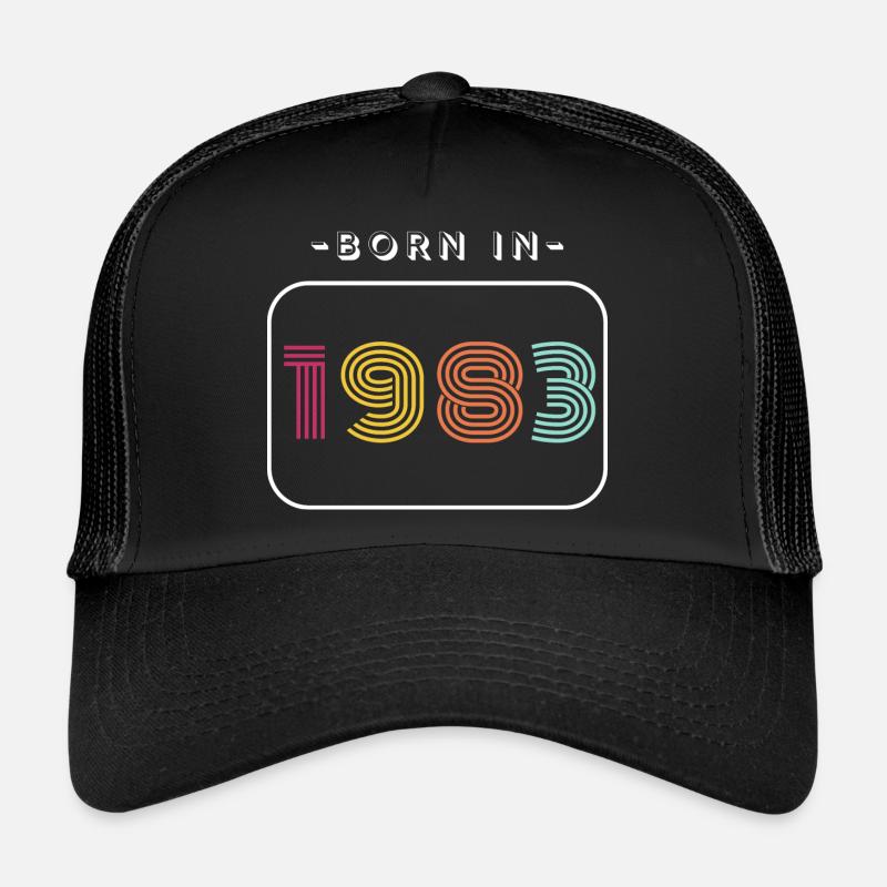Date de naissance vintage 1983 Casquette trucker 
