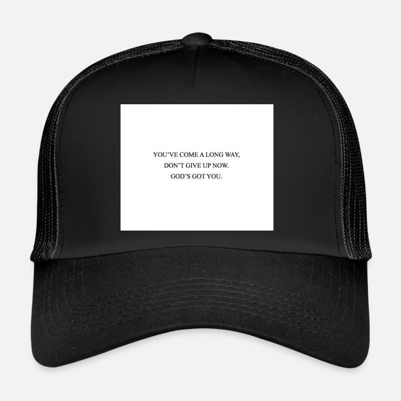 DIEU T’A EU - Casquette trucker  - noir/noir