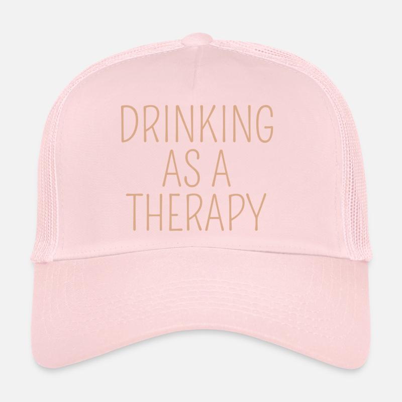 drinking as a therapy Trucker Cap