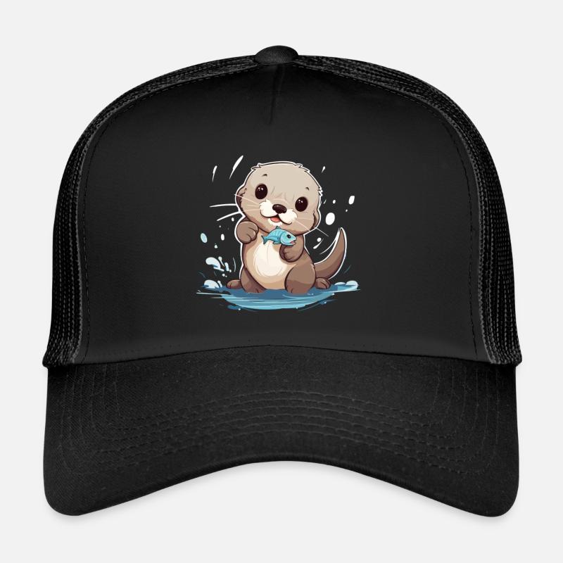 Mignon bébé loutre Casquette trucker 