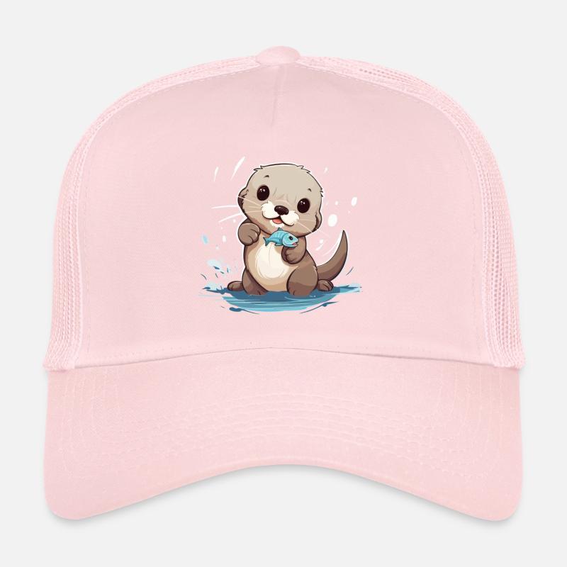 Mignon bébé loutre Casquette trucker 