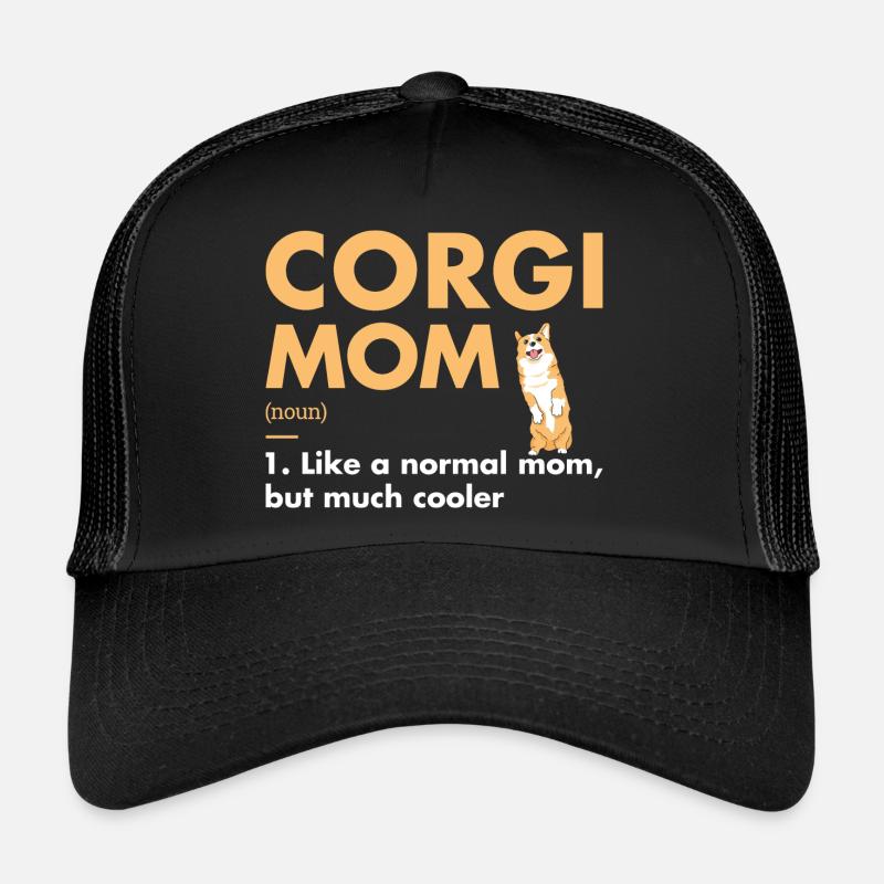 Chien Corgi Maman Définition Casquette trucker 