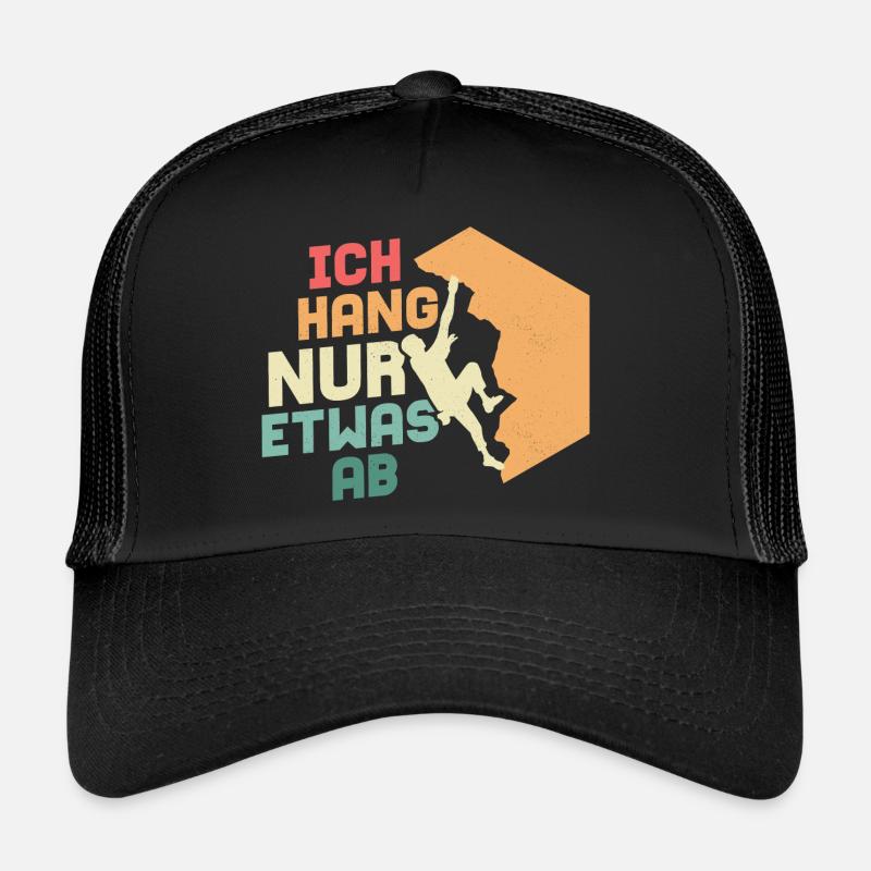 Ich häng nur etwas ab Klettern Boulder Trucker Cap