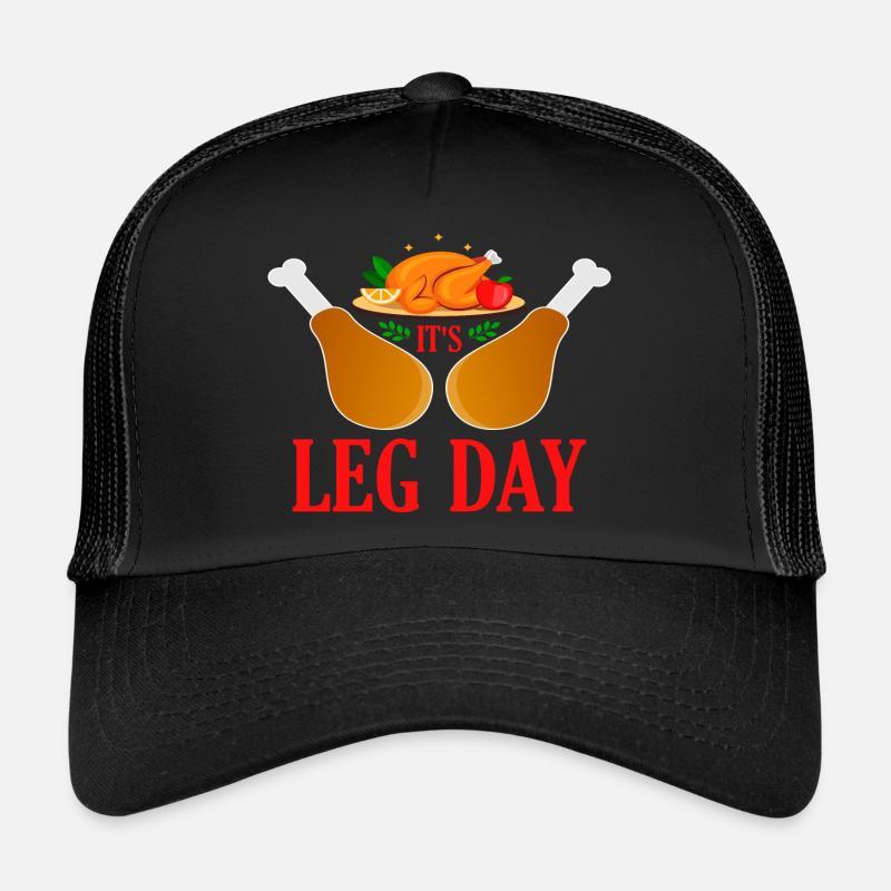 C’est le jour de la jambe Thanksgiving Casquette trucker 