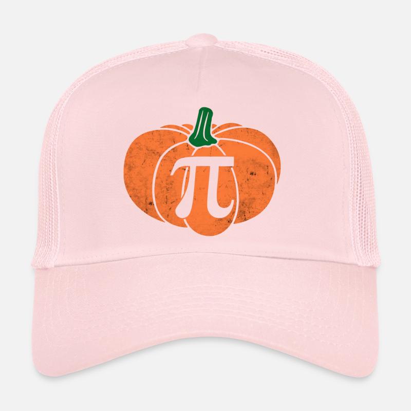 Distressed Pumpkin Pi Math Teacher Haloween Trucker Cap