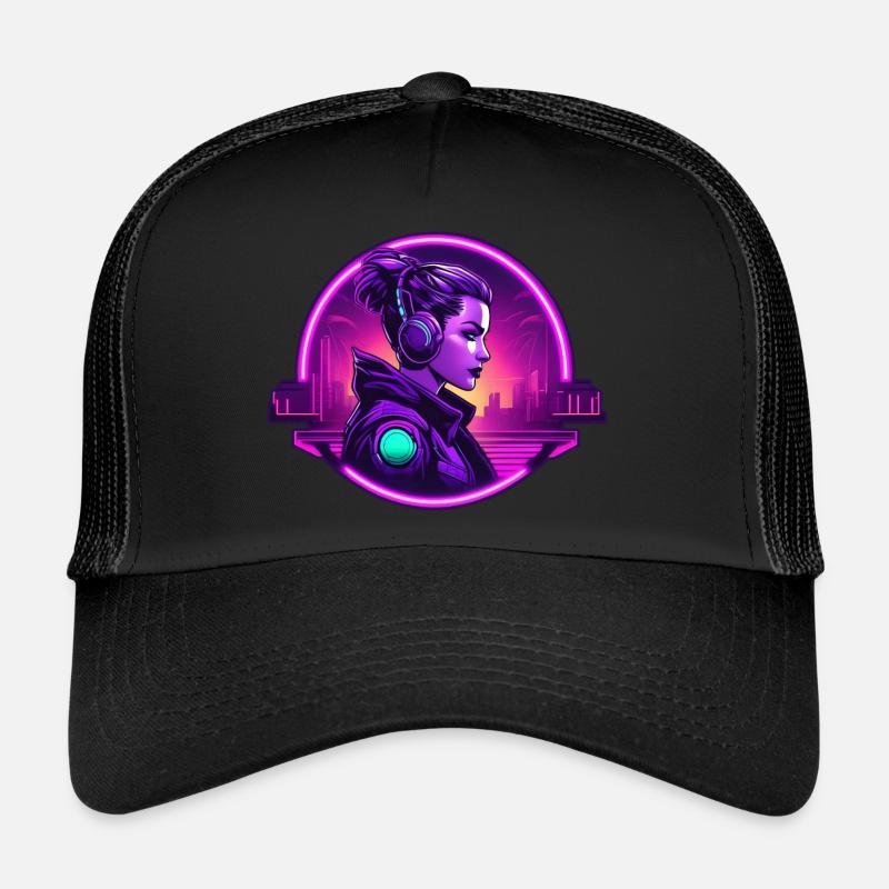 Cyberpunk Artwork Trucker Cap