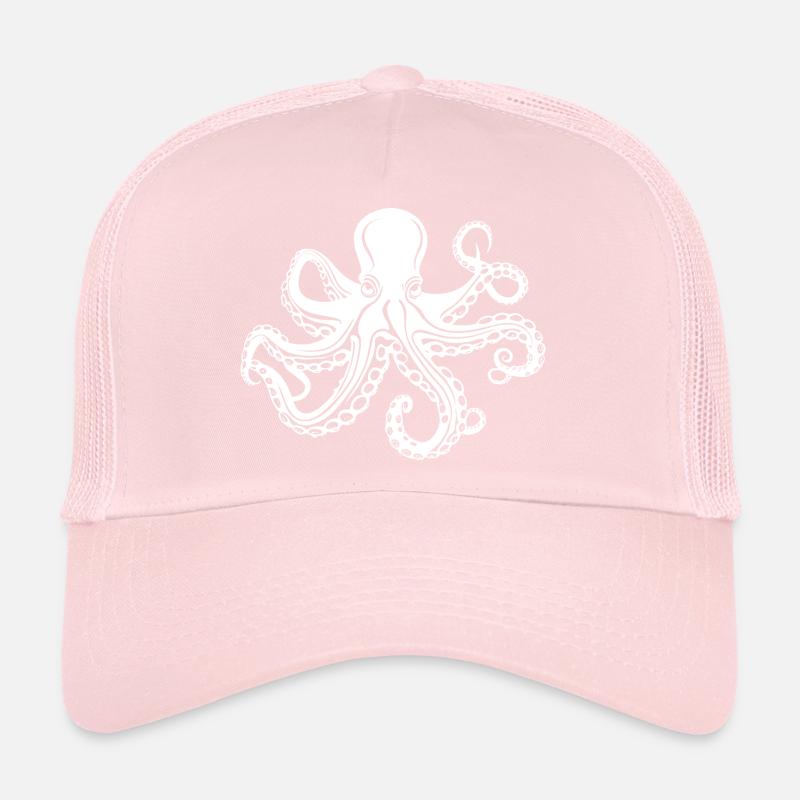 Octopus grim Trucker Cap
