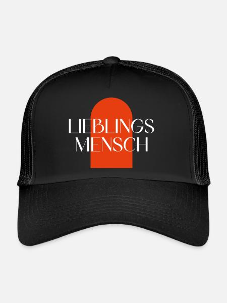 Lieblingsmensch - Trucker Cap - Schwarz/Schwarz