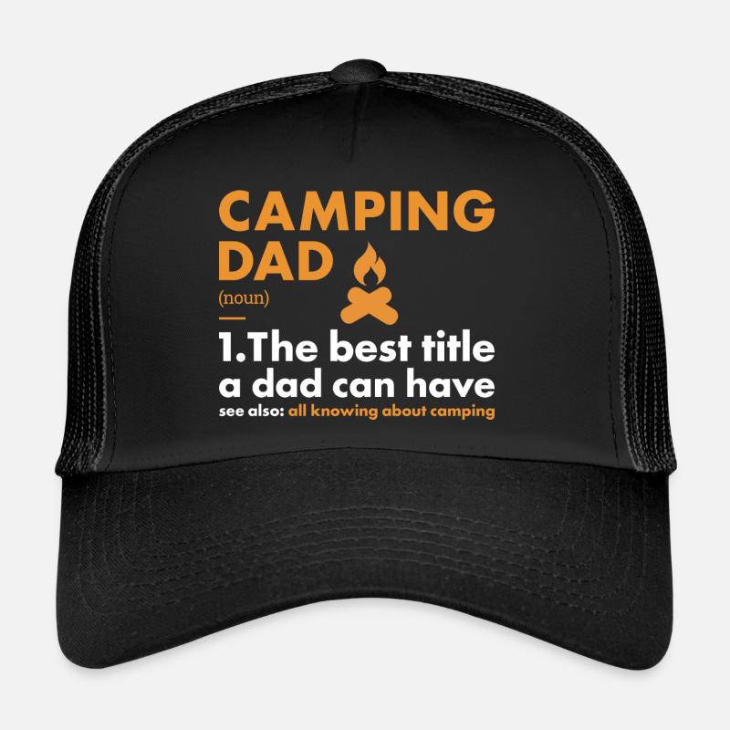 Camper Papa Définition Camping Casquette trucker 