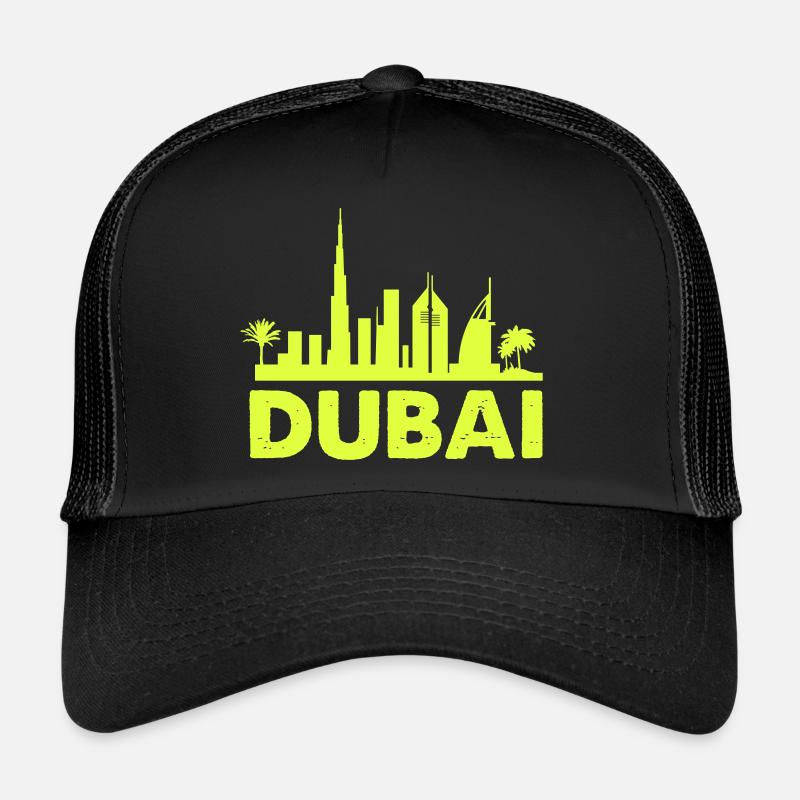 Ligne d’horizon de Dubaï 01 Casquette trucker 