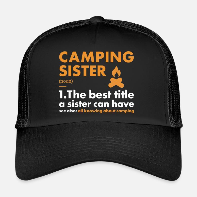Camper Sister Définition Camping Casquette trucker 