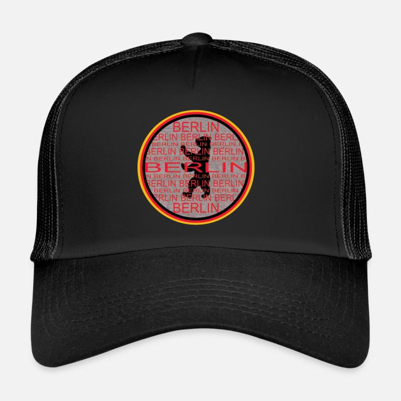 Berlin Bär - Trucker Cap - Schwarz/Schwarz