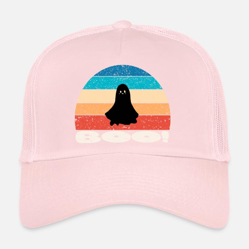 Retro vintage Sunset Halloween Ghost Trucker Cap