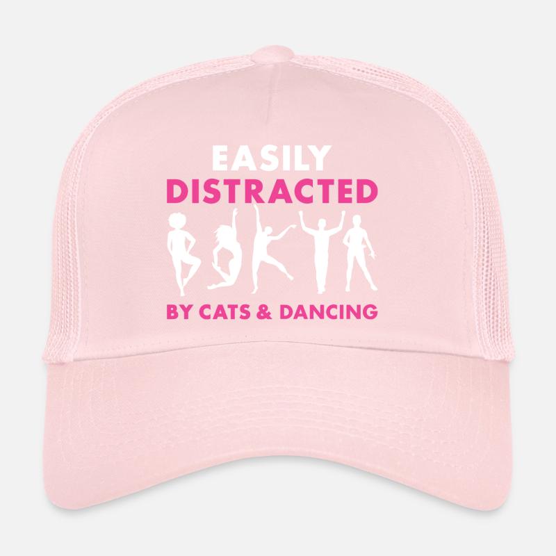 Dancer Easily Distracted By Cats And Dancing Trucker Cap