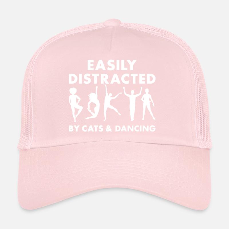 Dancer Easily Distracted By Cats And Dancing Trucker Cap