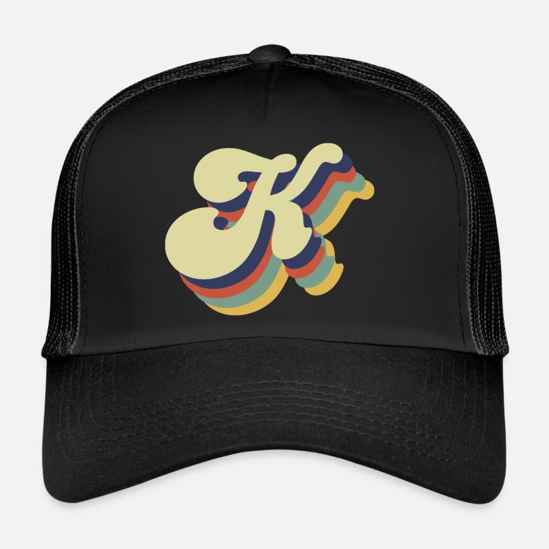 Lettre k rétro Casquette trucker 
