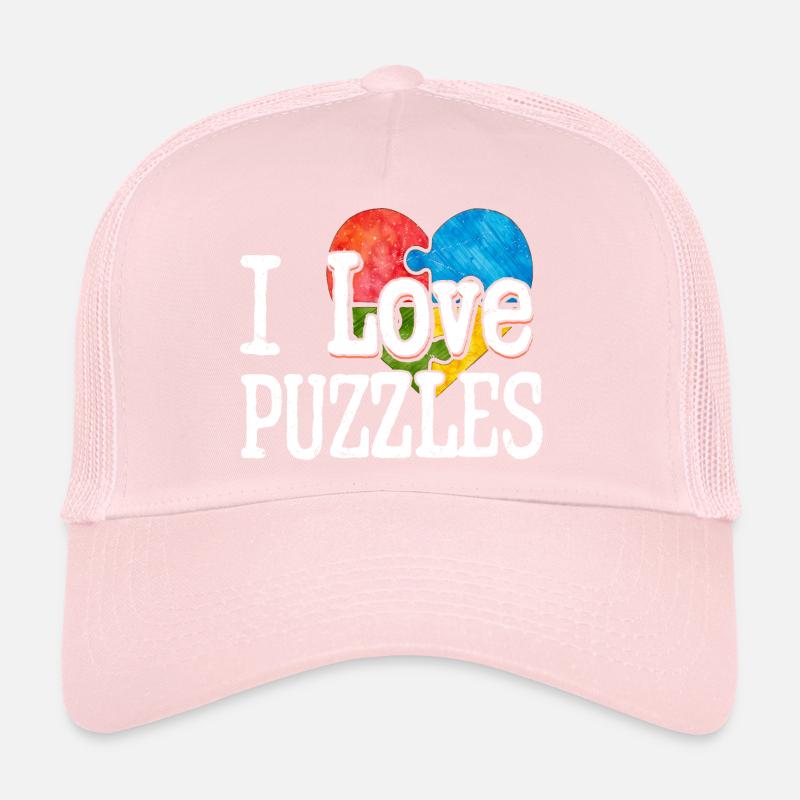 J’aime les puzzles pièce puzzle Casquette trucker 