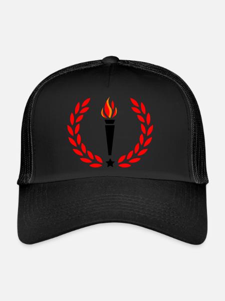 Fire Torch - Trucker Cap - black/black - Front