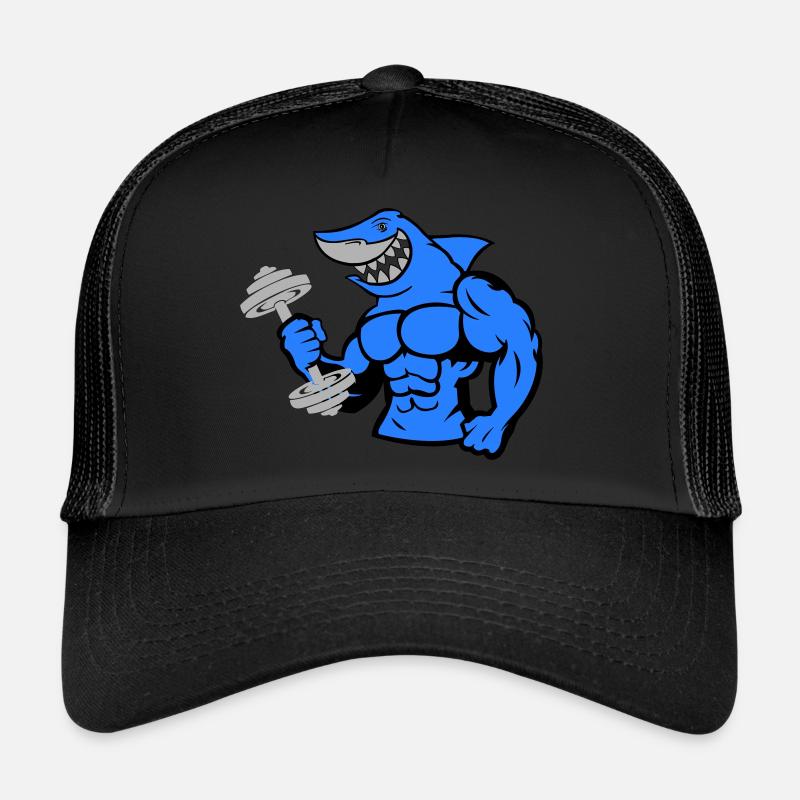 shark hai bodybuilding Hantel 1 Trucker Cap