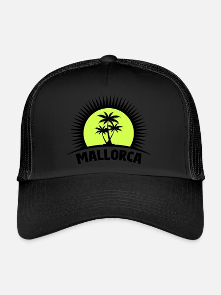Majorca - Trucker Cap - black/black - Front