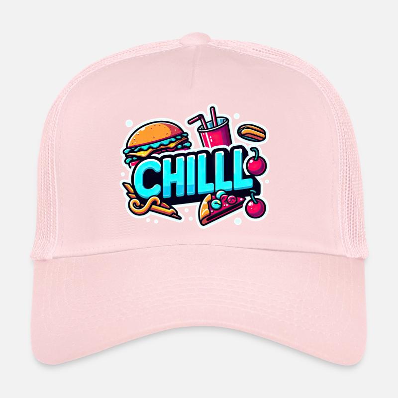 Autocollant Chill Casquette trucker 