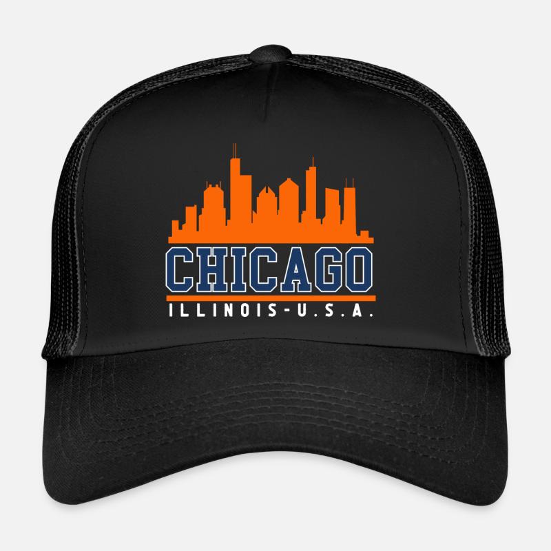 Chicago Illinois Skyline Casquette trucker 