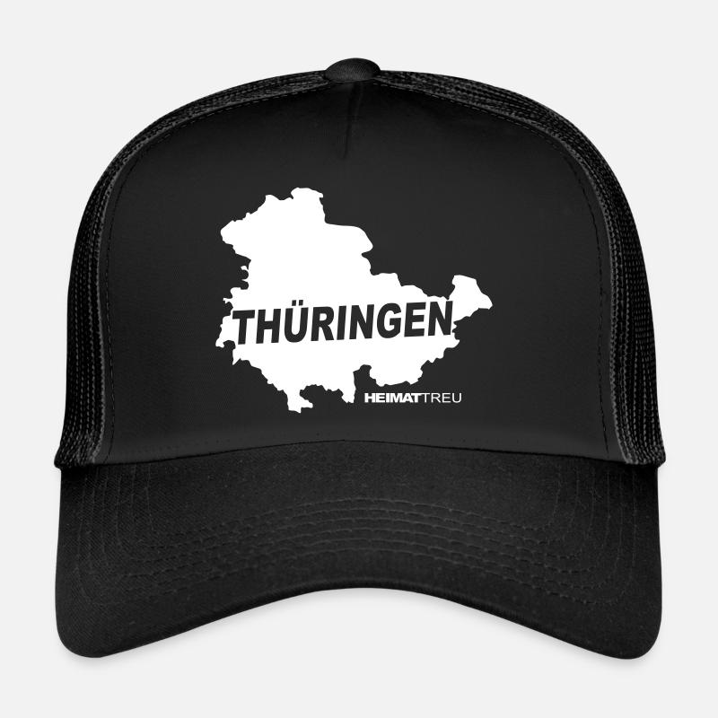 Thüringen Treu - Trucker Cap - Schwarz/Schwarz