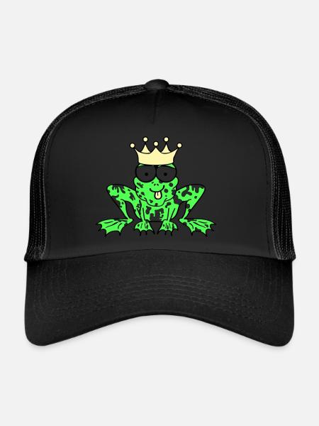 Prince Charmant Grenouille Roi - Casquette trucker  - noir/noir - Devant