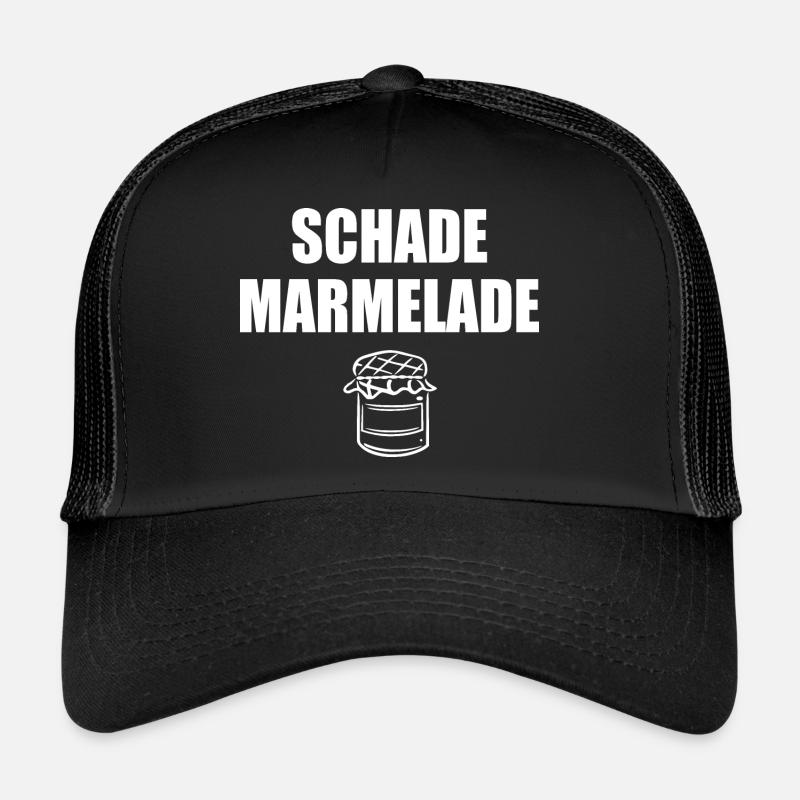 Schade Marmelade - Trucker Cap - Schwarz/Schwarz