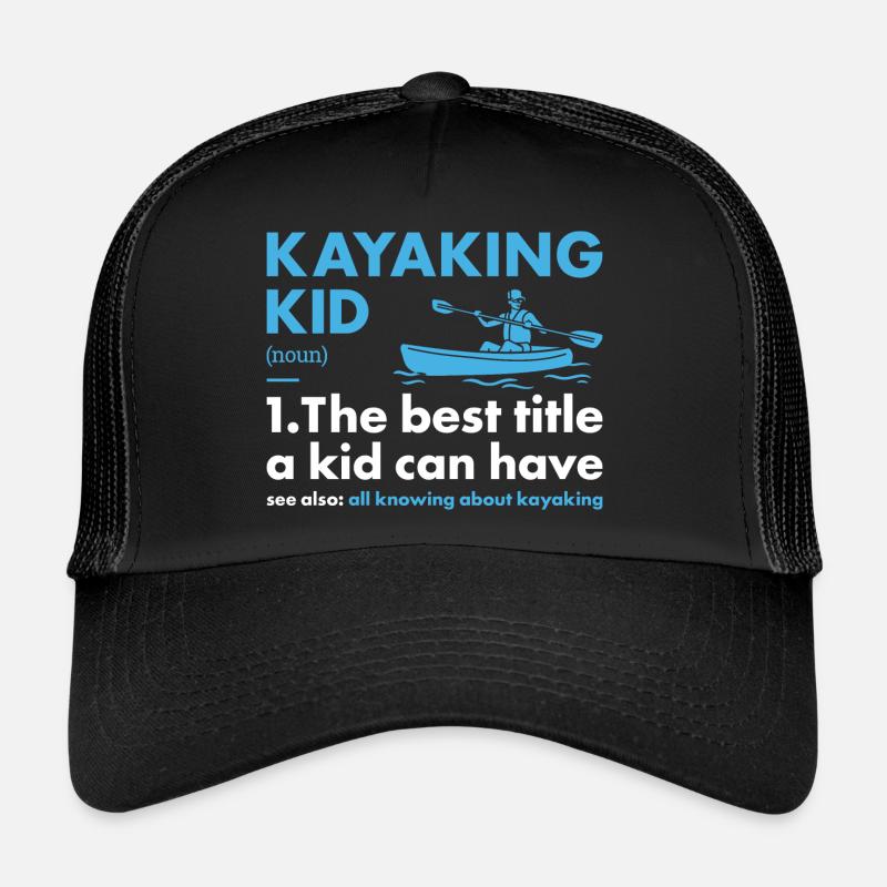 Kayaker Kid Definition Kayaking Trucker Cap