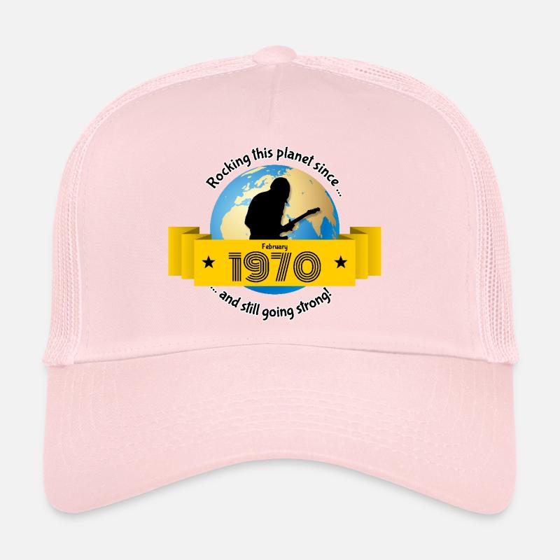 55. Anniversaire Secouer cette planète depuis 02/1970 Casquette trucker 