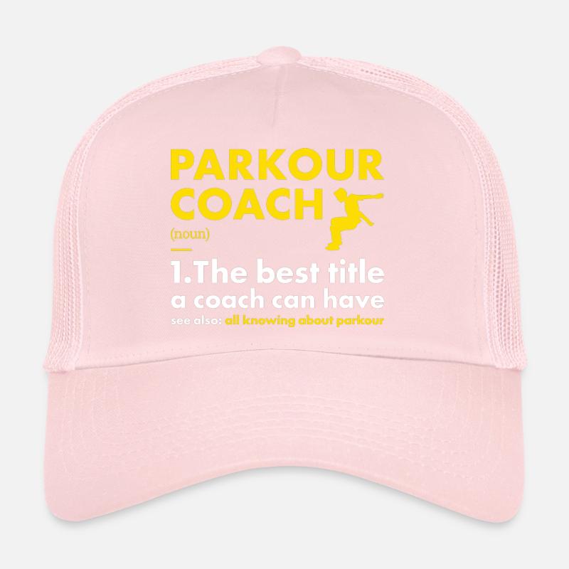 Traceur Coach Definition Parkour Trucker Cap