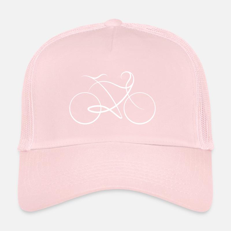 Fahrrad eine Linie - Harmonie - Dynamik Trucker Cap