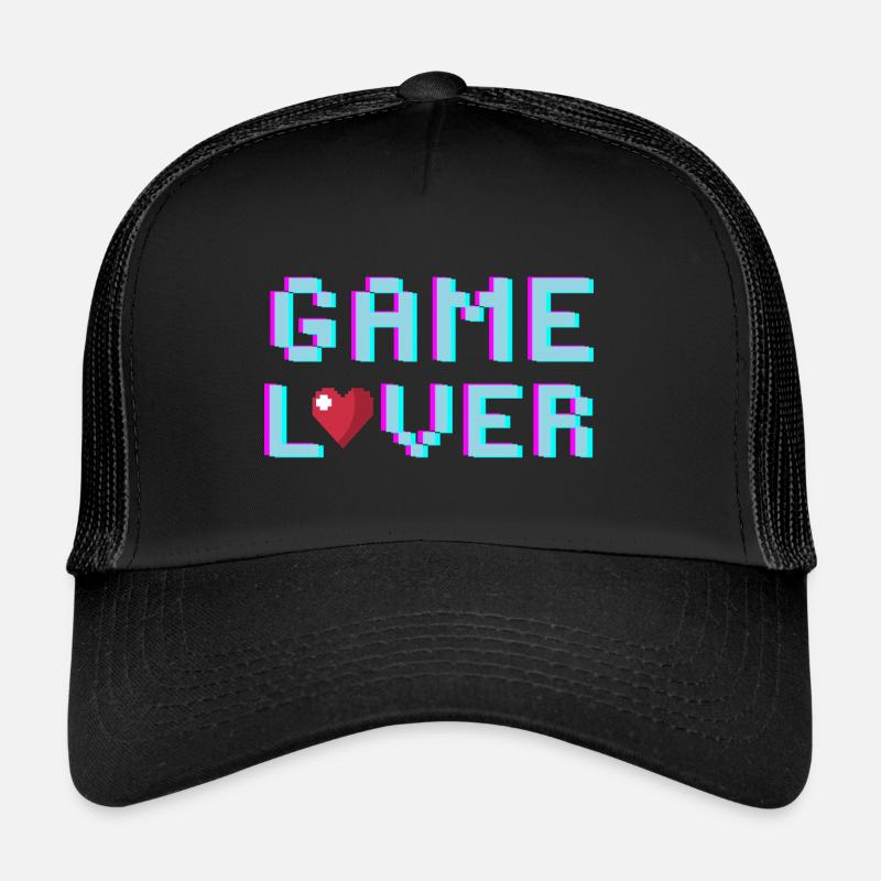 Game Lover - Casquette trucker  - noir/noir