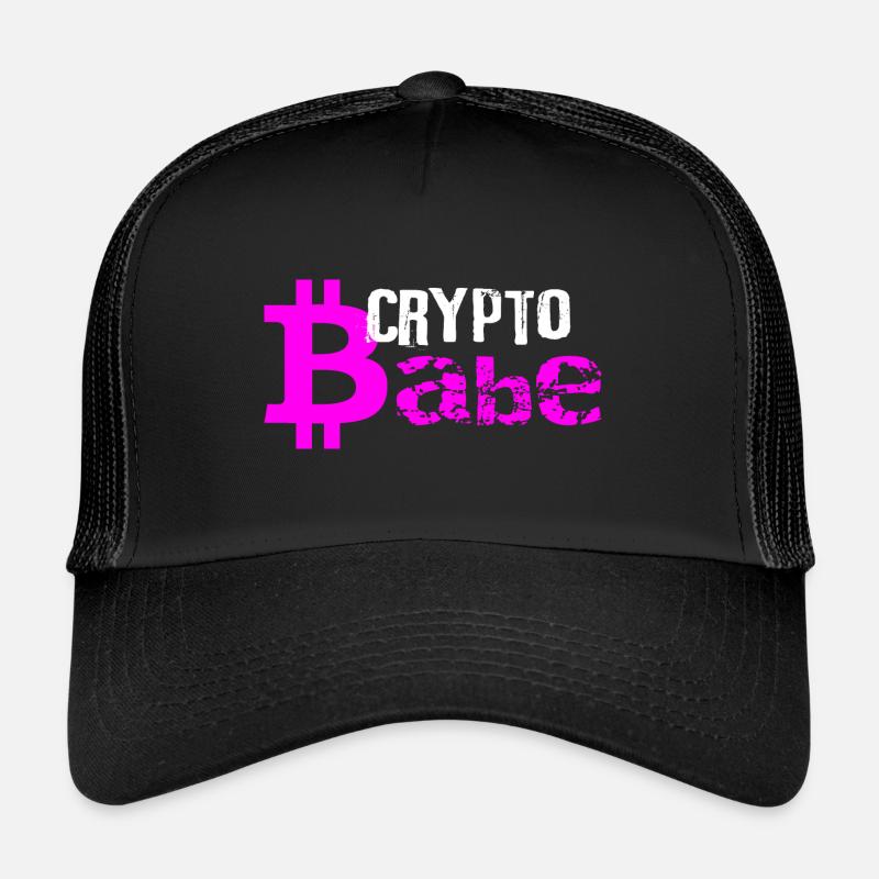 CRYPTO - Trucker Cap - black/black