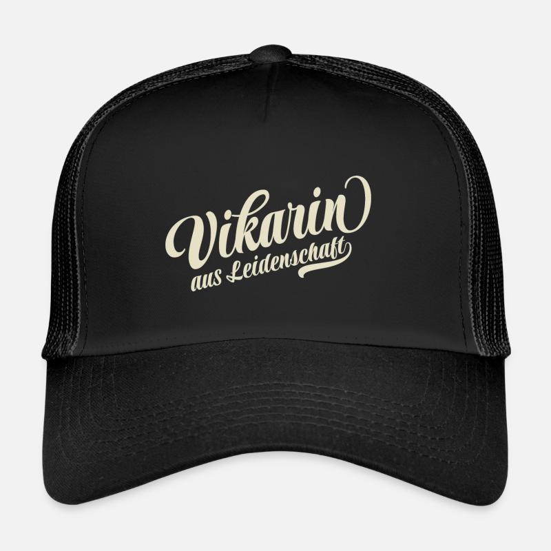 Vikarin aus Leidenschaft - Motivation und Erfolg - Trucker Cap - Schwarz/Schwarz